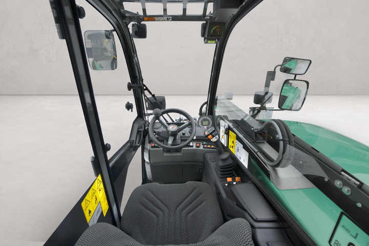 Kramer telehandlers have 360° all-round visibility.