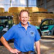 William Houseman en su granja del norte de Yorkshire.