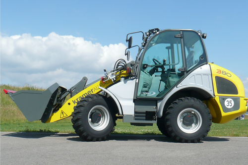 Kramer Radlader mit Schnellgang Getriebe ecospeed