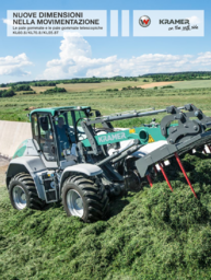 The brochure of the massive wheel and telescopic wheel loaders of Kramer.