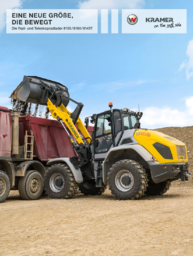 The big Kramer wheel loaders 8155 and 8180 as well as the telescopic wheel loader 8145T.