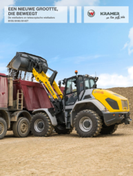 The huge Kramer wheel- and telescopic wheel loader of the series 8.