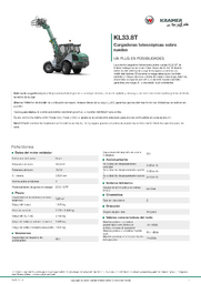 Hoja de información del producto KL33.8T