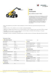 Produkt-Informations-Blatt 3106