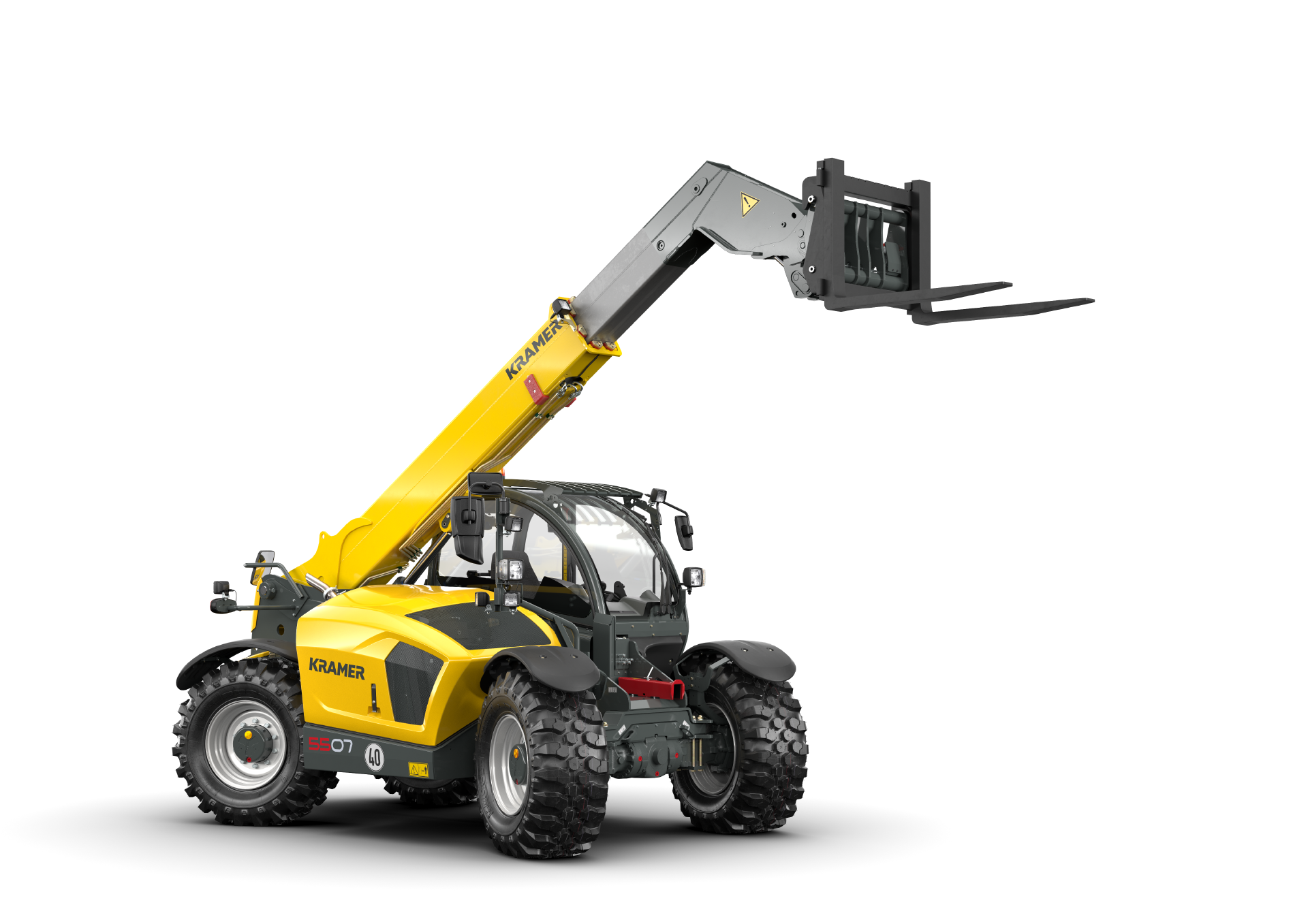 The Kramer telehandler 5507 in a studio.